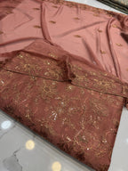 Embroidered Chiffon 3 Piece Suit