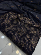 Embroidered Chiffon 3 Piece Suit