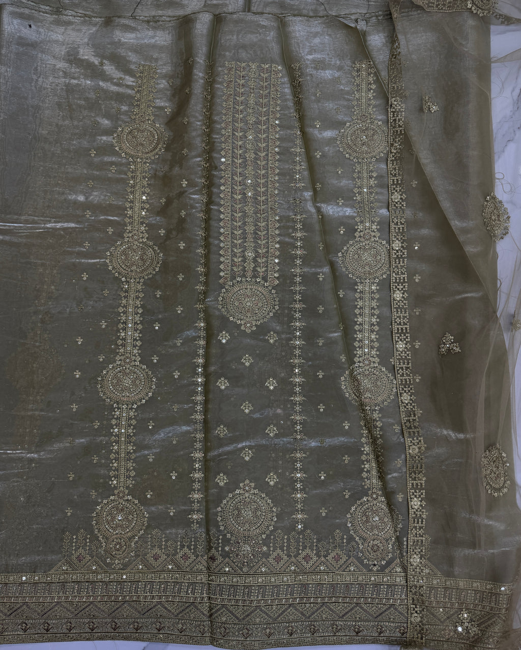 Korean Sheesha Silk 3 Piece Suit
