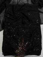 Chiffon chicken kari work 3 Piece Suit