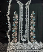 Chiffon chicken kari 3 piece Suit