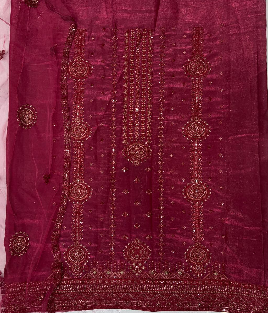 Korean Sheesha Silk 3 Piece Suit