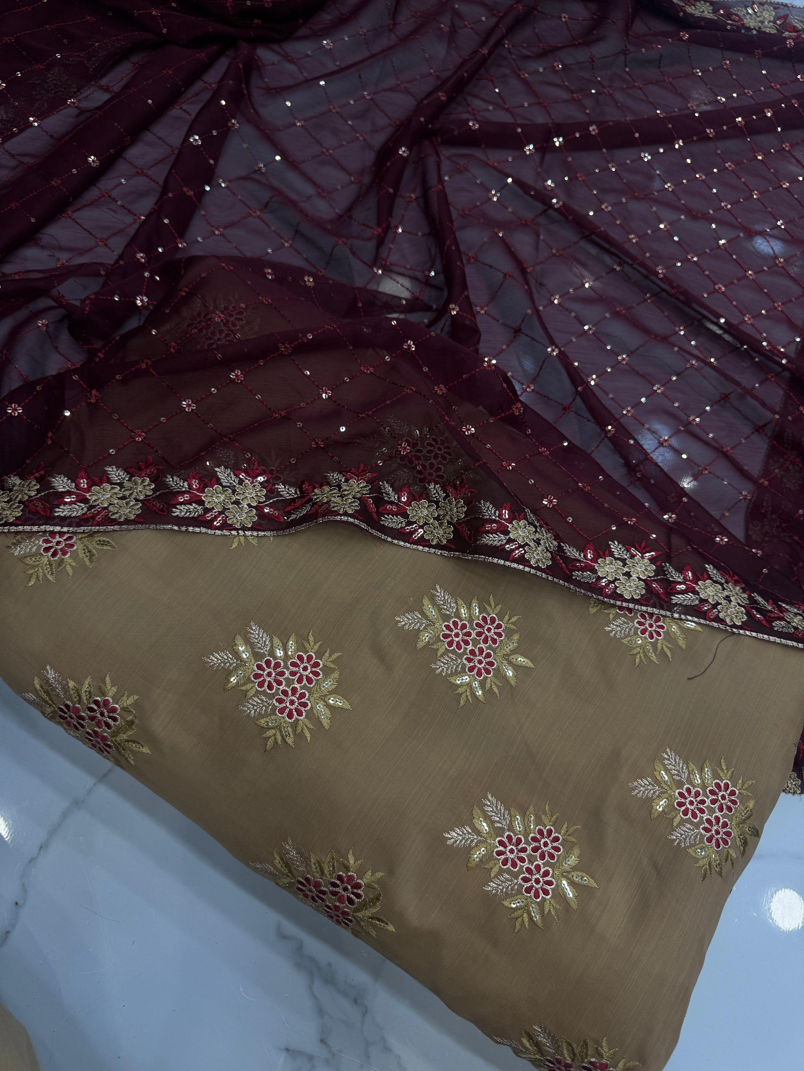 Cotton rawsilk 3 Piece Suit