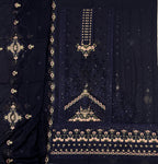 Chiffon Chikenkari Work Embroidery