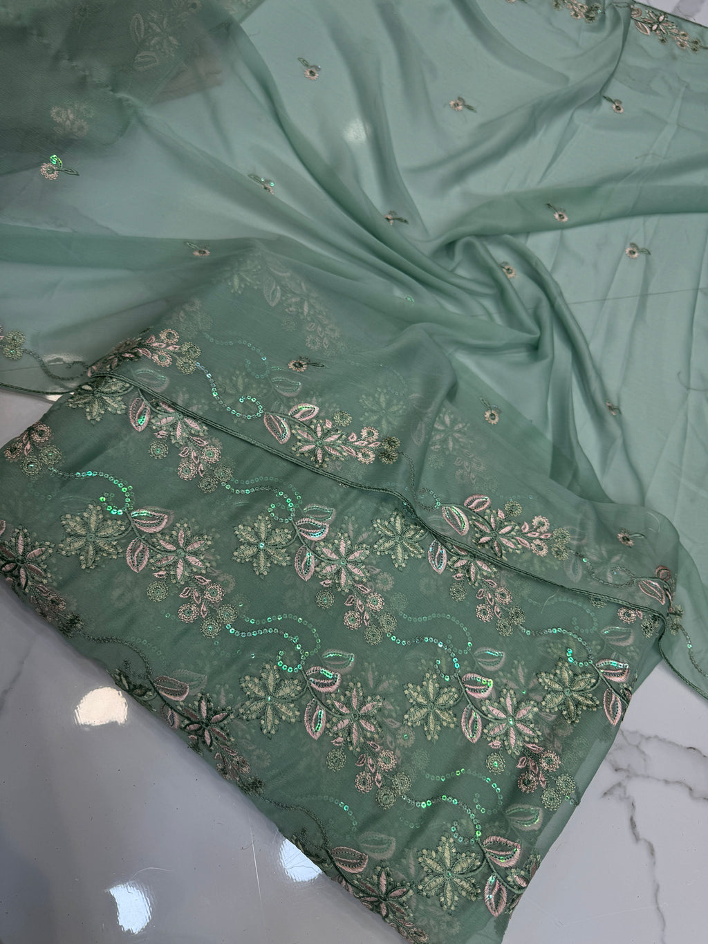 Chiffon Thread And Rainbow Sequence