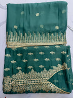 Chiffon Zari 3 Piece Suit