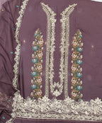 Chiffon chicken kari 3 piece Suit