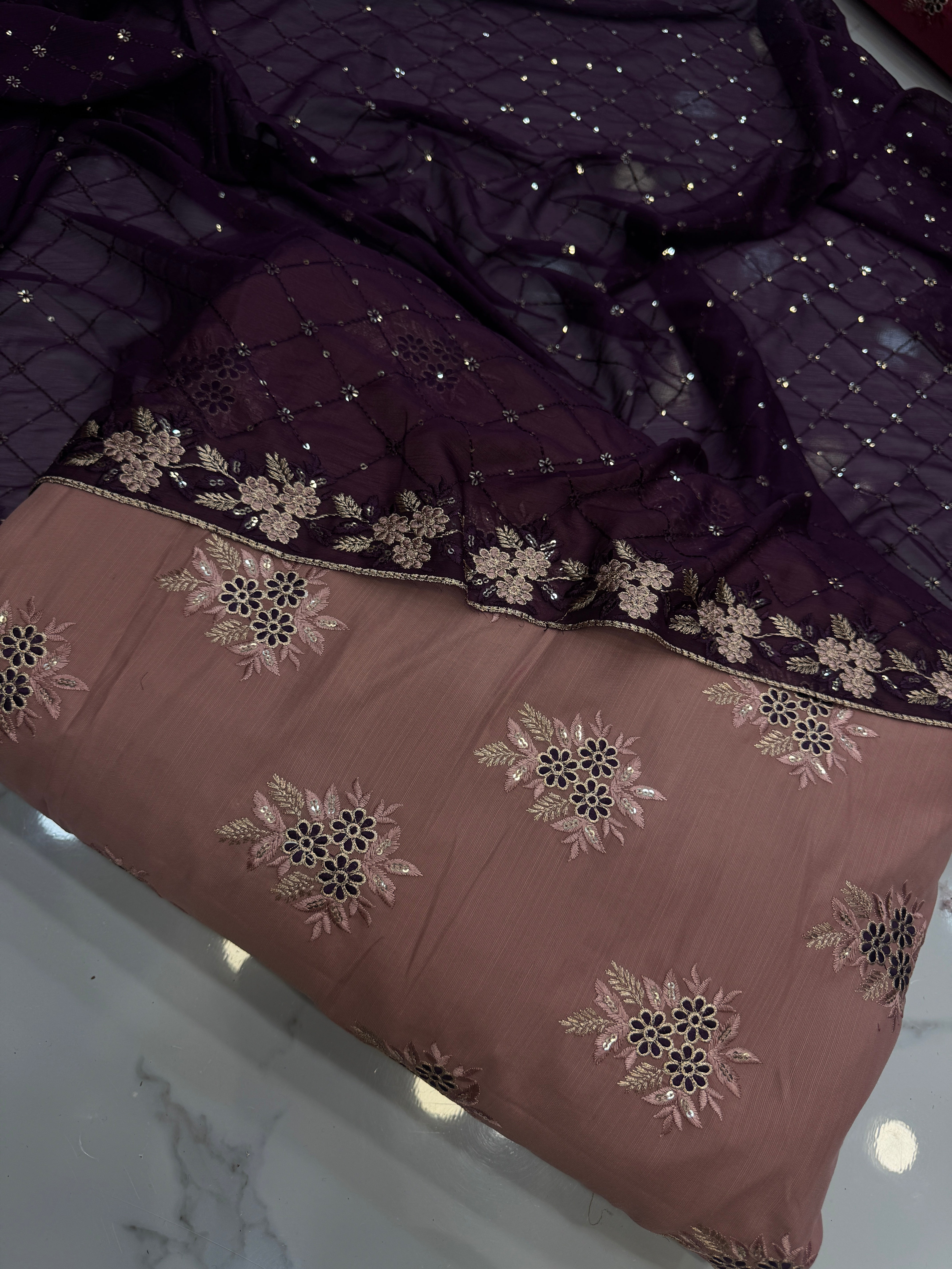 Cotton rawsilk 3 Piece Suit