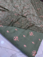 Pure Rawsilk With Chiffon Duppata 3 Piece Suit