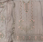 Chiffon Boring Work 3 Piece Suit