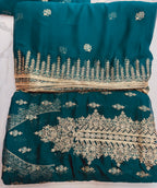 Chiffon Zari 3 Piece Suit