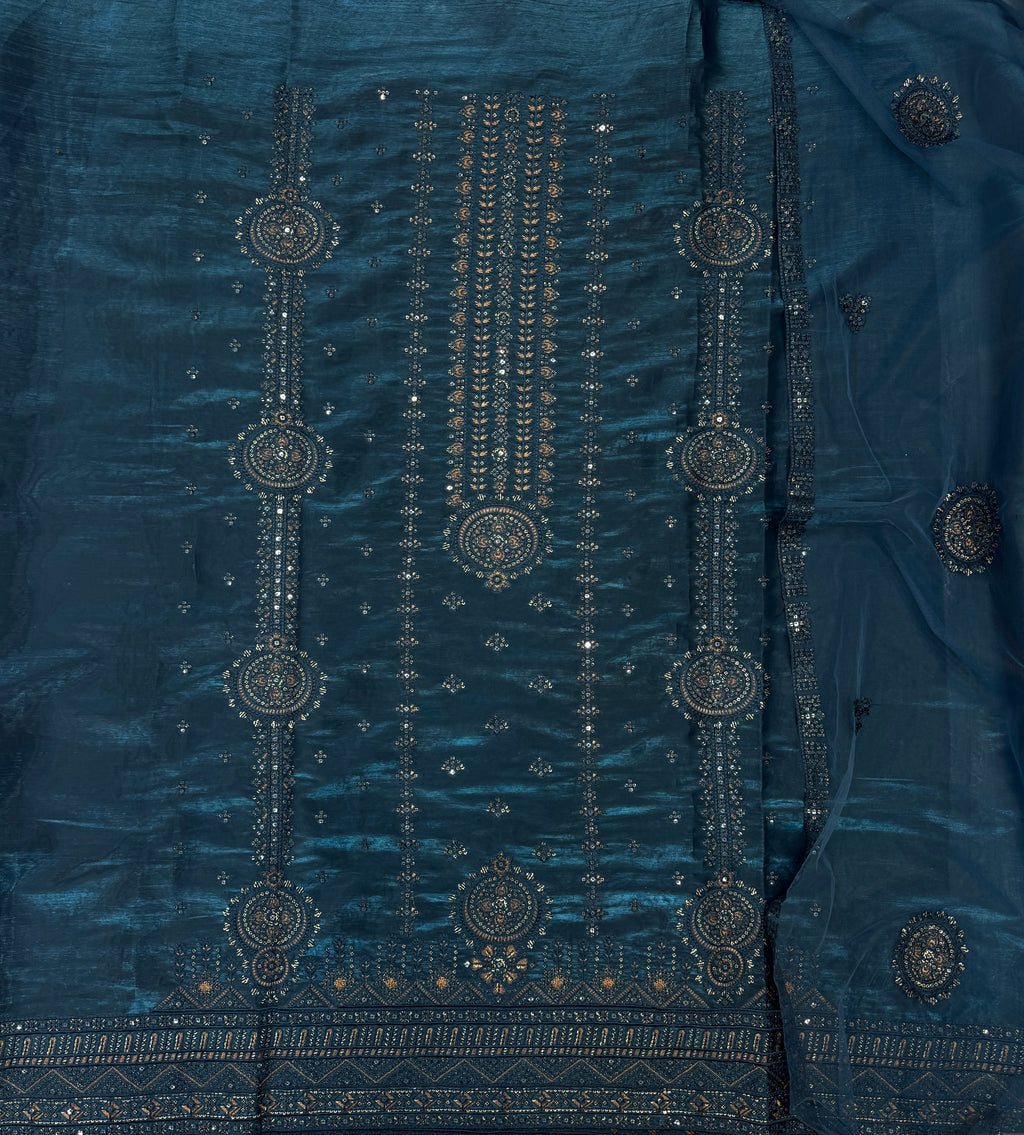 Korean Sheesha Silk 3 Piece Suit