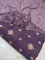 Pure Rawsilk With Chiffon Duppata 3 Piece Suit